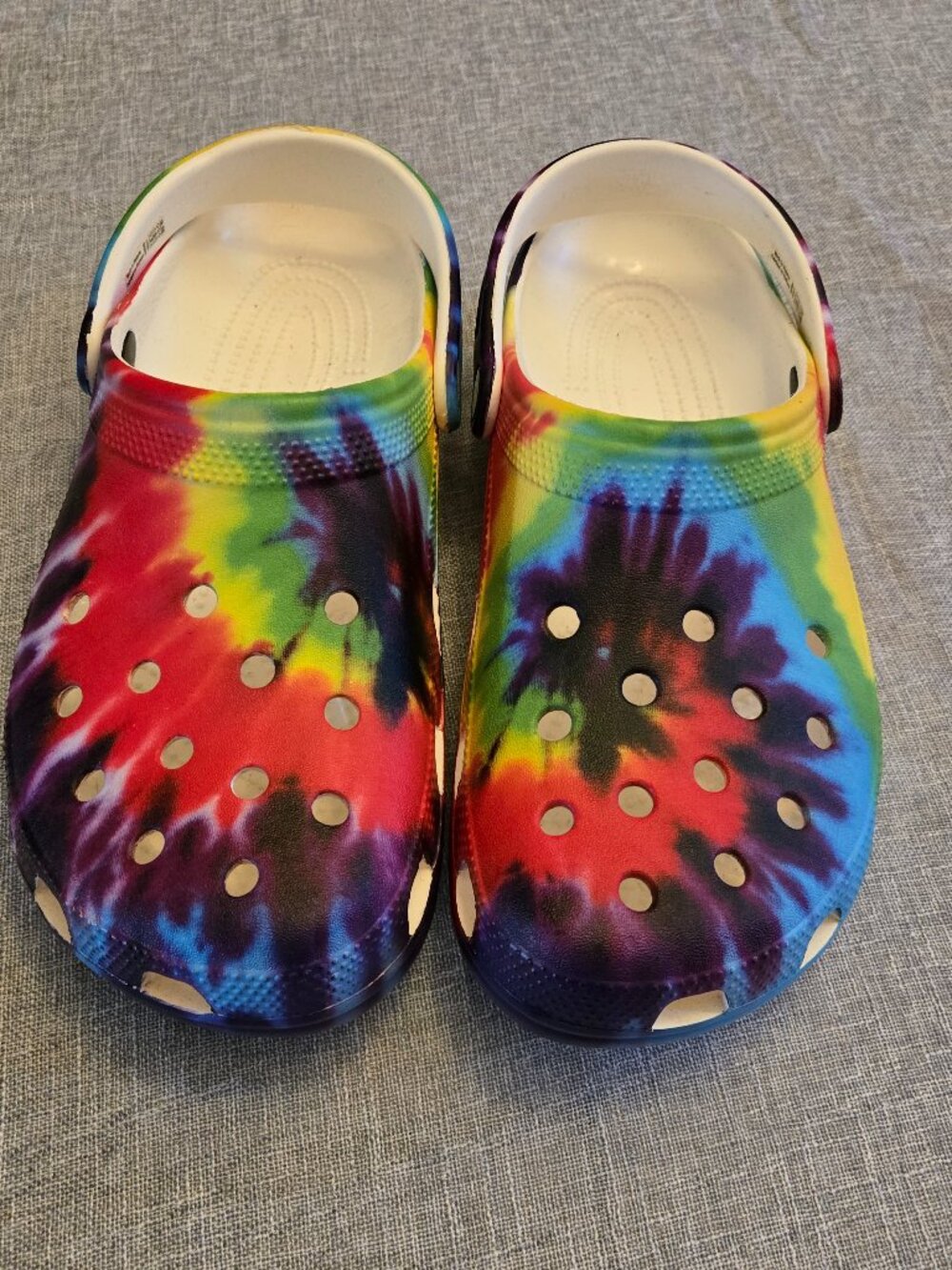 Crocs Classic Tie-Dye Graphic Clogs Rainbow Bright Size {W 11}